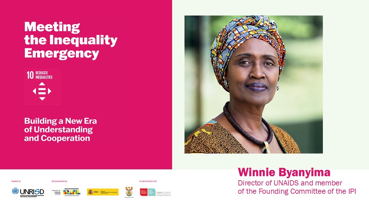 Winnie Byanyima | Meeting the Inequality Emergency | International Panel on Inequality