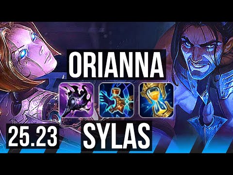 ORIANNA vs SYLAS (MID) | 8 solo kills, Legendary | KR Master | 25.23