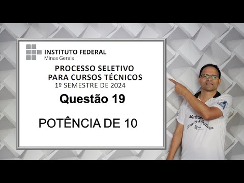 CORRECTION OF QUESTION 19 OF THE IFMG 2024 EXAM (Power of 10)