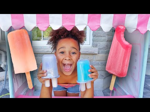 GIANT Magical Popsicle at Cali's Ice Cream stand from I Dig Monsters