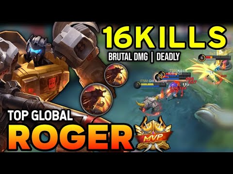 ROGER BEST BUILD 2022 | TOP GLOBAL ROGER GAMEPLAY | MOBILE LEGENDS ✓