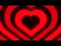 Black And Red Y2k Neon LED Lights Heart Background 1 Hour Looped HD