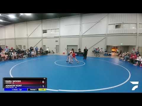 101 Lbs Round 2 (10 Team) - Marli Woods, Indiana Vs Addison Hunt, Texas Blue E8a8