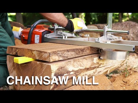 Chainsaw MILL | How to Slab a Log | Simple Cheap Portable