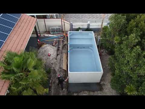 EARLY MORNING SUNDAY POOL LIFT! PRECAST PLUNGIE MAX POOL!