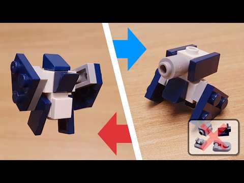 The simplest transforming robot I’ve ever made from a tank — Little Tank!
