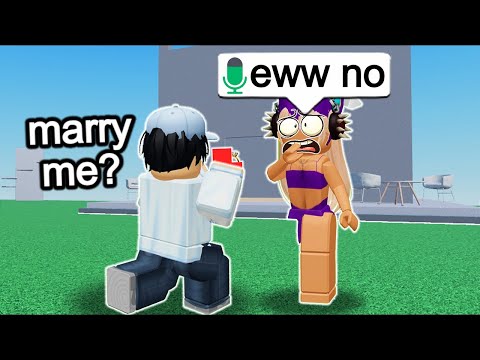 PROPOSING To Random E-GIRLS In Roblox VOICE CHAT!