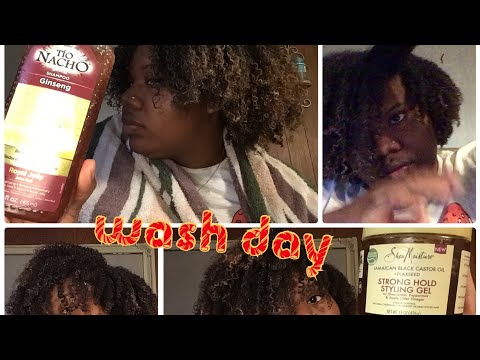 Wash Day/ I tried Tio Nacho's Shampoo
