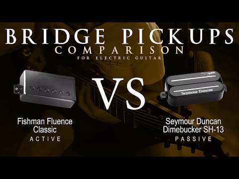 Fishman FLUENCE CLASSIC vs Seymour Duncan DIMEBUCKER SH-13 - Bridge Guitar Pickup Comparison Demo