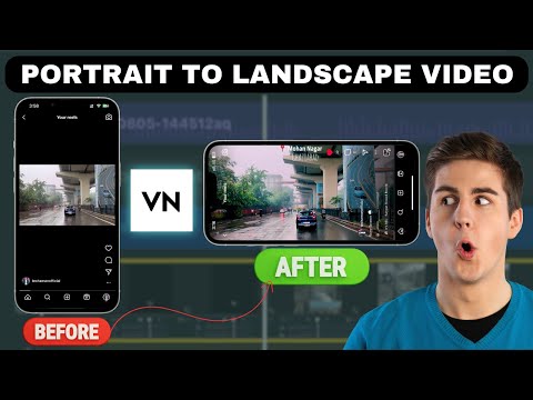 Portrait To Landscape Video Editing, Instagram Landscape Video Post, in Hindi
