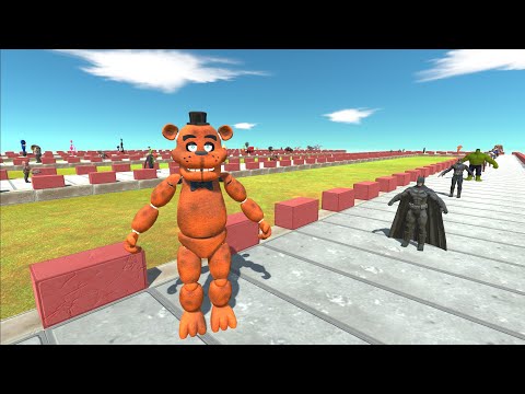 FREDDY FAZZBEAR DEATH RUN - Animal Revolt Battle Simulator
