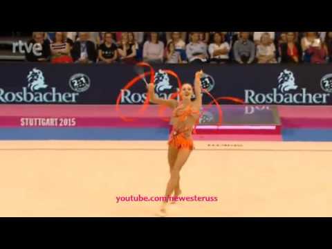 Elizaveta Nazarenkova Ribbon AA - World Championships Stuttgart 2015