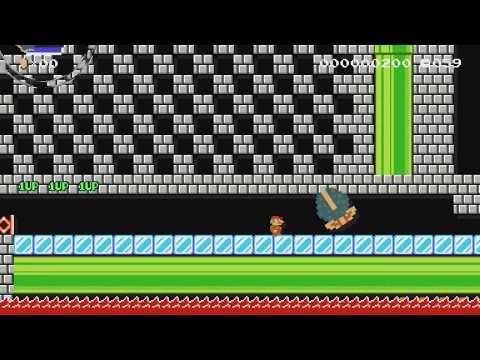 恐れずに駆け抜けろ！ドキドキ城スピードラン♥SPEED RUN by ゆいと♪Z♪ - Super Mario Maker - No Commentary 1bl