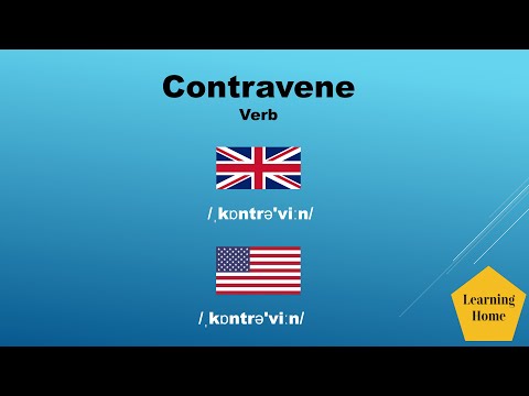 Contravene meaning pronunciation and synonyms #Shorts