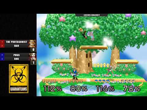 QuaranTEAMS - The Protagonist & Dad Vs. Pugs & Box - Super Smash Bros ZPK - SSB64