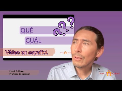 Qué vs Cuál (Vídeo en español)