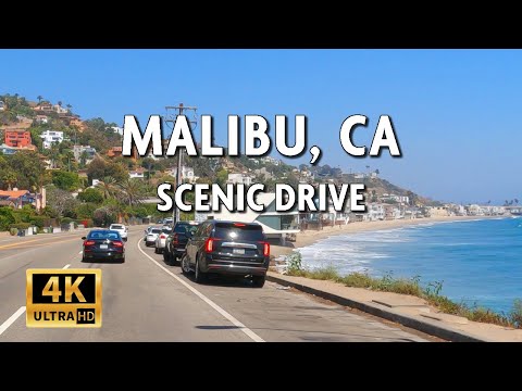 Driving Malibu, California, USA - Pacific Coast Highway (Highway 1) Driving Video || 4k