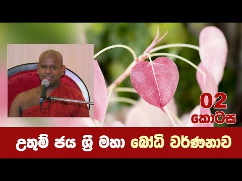 උතුම් ජය ශ්‍රී මහා බෝධි වර්ණනාව 02 කොටස | Bodhi wanshaya | Shraddha TV