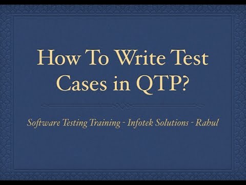 QTP Test Case, Record Run Settings in QTP - Software Testing Training - Rahul