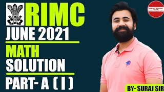 RIMC JUNE 2021| Math Paper Solution | Part A | Live π΄| #RIMC #DOA #GIRLSINRIMC