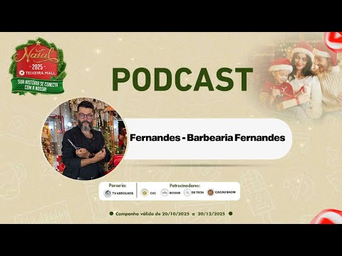PAPO DE BARBEIRO NA CADEIRA! FERNANDES TRANSFORMA O REPÓRTER AO VIVO | 29 ANOS TEIXEIRA MALL