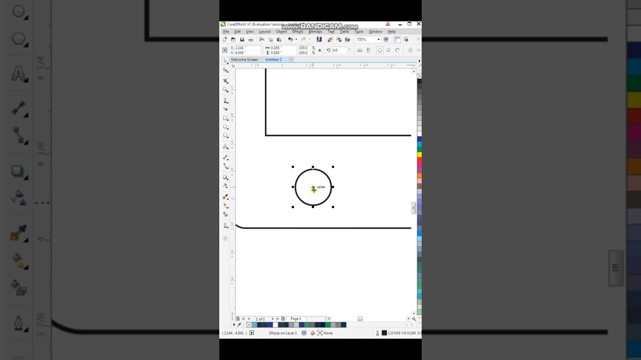Vector Design For Computer in CorelDraw #shorts #shortsvideo