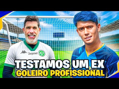 TESTAMOS UM EX GOLEIRO PROFISSIONAL! *ele é muito bom!