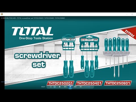 Features & Uses of Total Screwdriver Set 6pcs THTDC250601