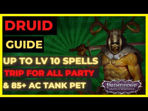 PF: WOTR ENHANCED - DRUID Guide: LV10 SPELLS, PARTY WIDE TRIP & Tank PET
