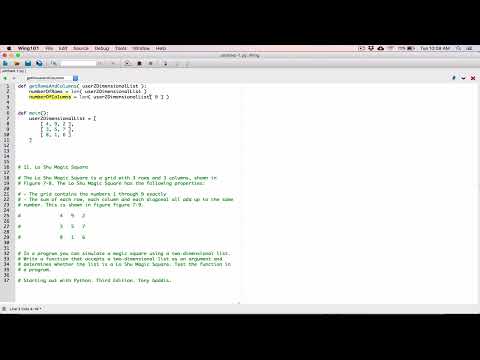 Lo Shu Magic Square Python