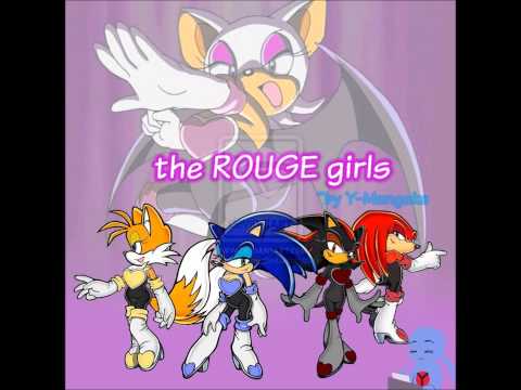 Sonic Tails Shadow and Knuckles - The Rouge Girls