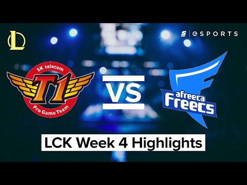 HIGHLIGHTS: SK Telecom T1 vs.  Afreeca Freecs (2017 LCK Spring)