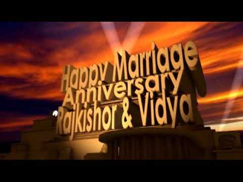 Happy Marriage Anniversary Rajkishor & Vidya