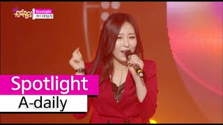 [HOT] A-daily - Spotlight, 에이데일리 - 스포트라이트, Show Music core 20151114