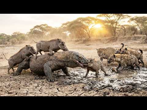 Warthog vs. The World: Leopard Ambush & Komodo Dragon Attacks!