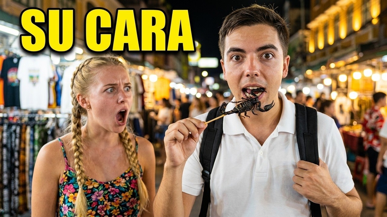 Regateé un escorpión en plena calle de Bangkok… y pasó ESTO 😳