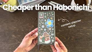 How I Set Up My Content Planner in a Hobonichi Weeks Dupe