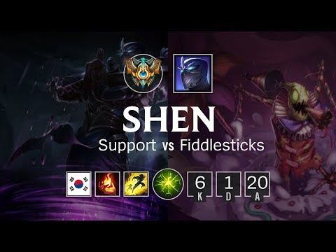 Shen Support vs Fiddlesticks - KR Challenger Patch 8.24