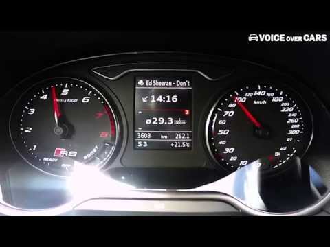 0-100 km/h Tachovideo und Soundcheck: 2015 Audi RS3 367 PS (Acceleration)