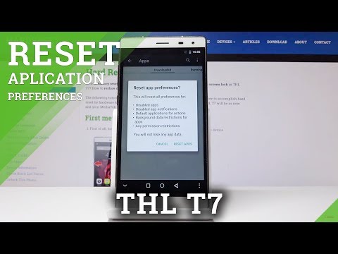 How to Reset App Preferences on THL T7 - Reset App Settings