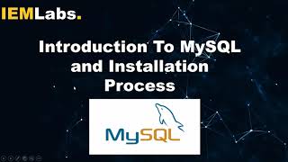 Download the video "Introduction To MySQL and Installation Process | Web Developemt | Tutorial | IEMLabs"