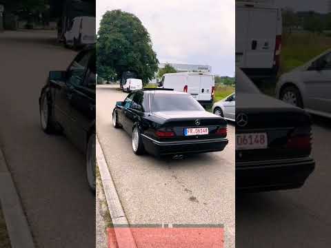 Mercedes-Benz W124 Black Beast: Power-Packed Turn & Reverse with Epic Sound!