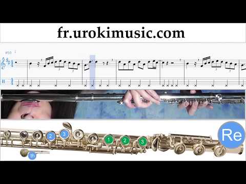 Cours de Flute Luis Fonsi - Despacito Tuto Partitions Partie#2 um-a829