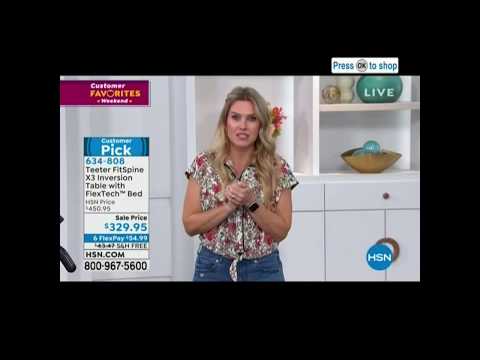 HSN VALRIE STUP ON A TEETER INVERSION TABLE  3 15 20