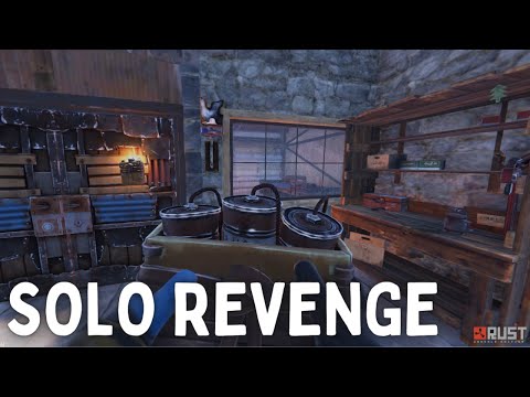 Raiding my neighbours then giving them my base! Rust console Solo