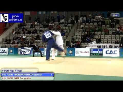 Judo 2010 World Cup Prague: Stanislsav Bondarenko (UKR) - Sung-Min Kim (KOR) [+100kg] final