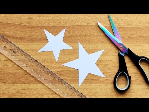 Easy Way to Make a STAR ⭐ How to Draw & Cut a Perfect Pentagram - Formula That Works With All Sizes