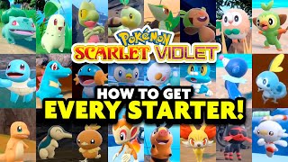 How to get ALL 24 STARTER POKEMON in Pokémon Scarlet and Violet Indigo Disk DLC!