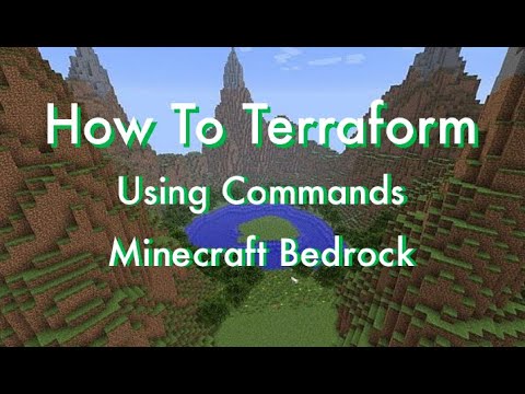 How To Terraform With Command Blocks In Minecraft Bedrock/Windows 10 Edition!