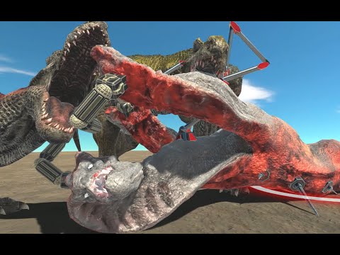 HYDRA vs ARBS Dinosaurs // Animal Revolt Battle Simulator (Tiny Dinosaur)
